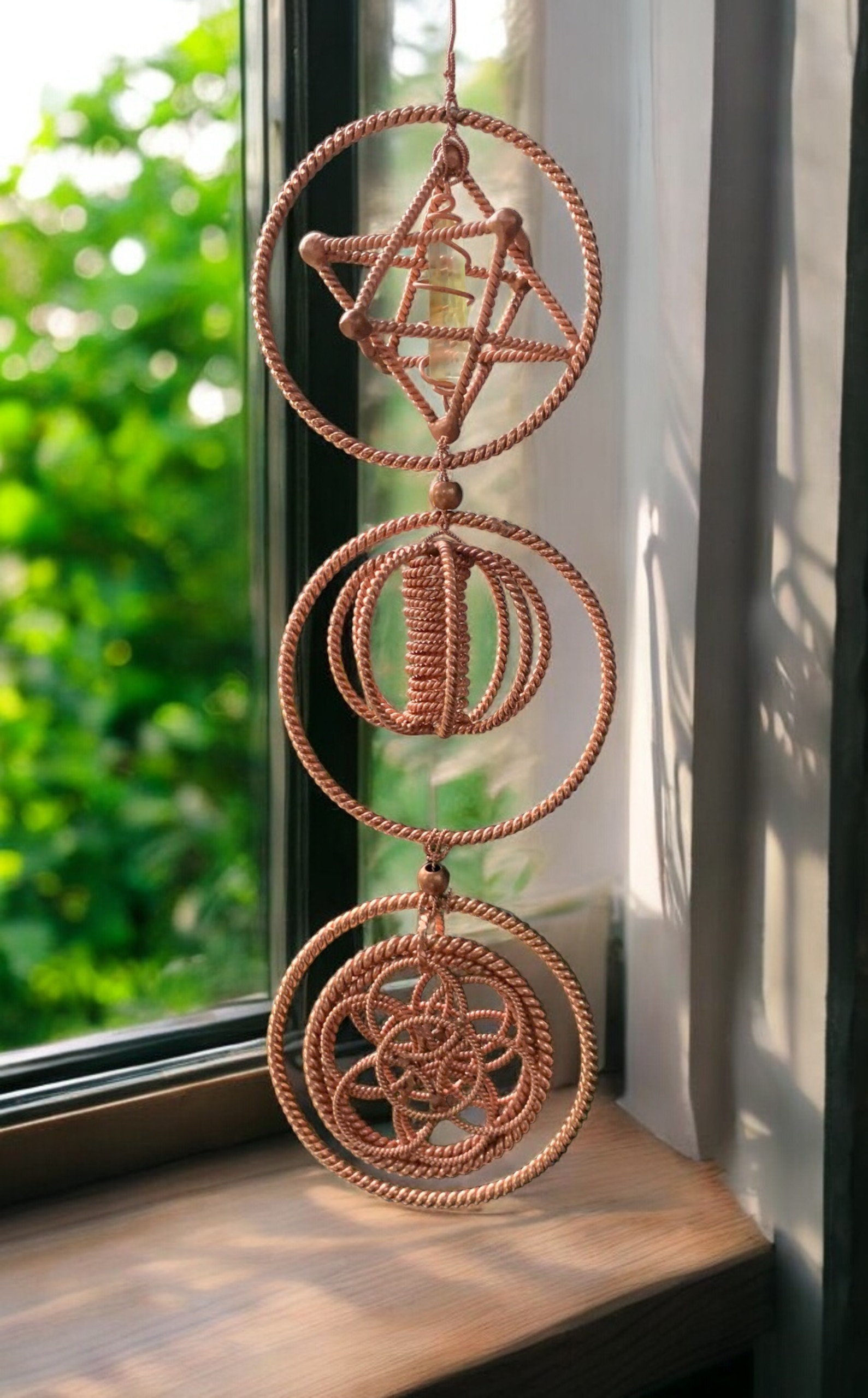 Handmade Brass Tensor Energy Bell with 4 Frequency Combination