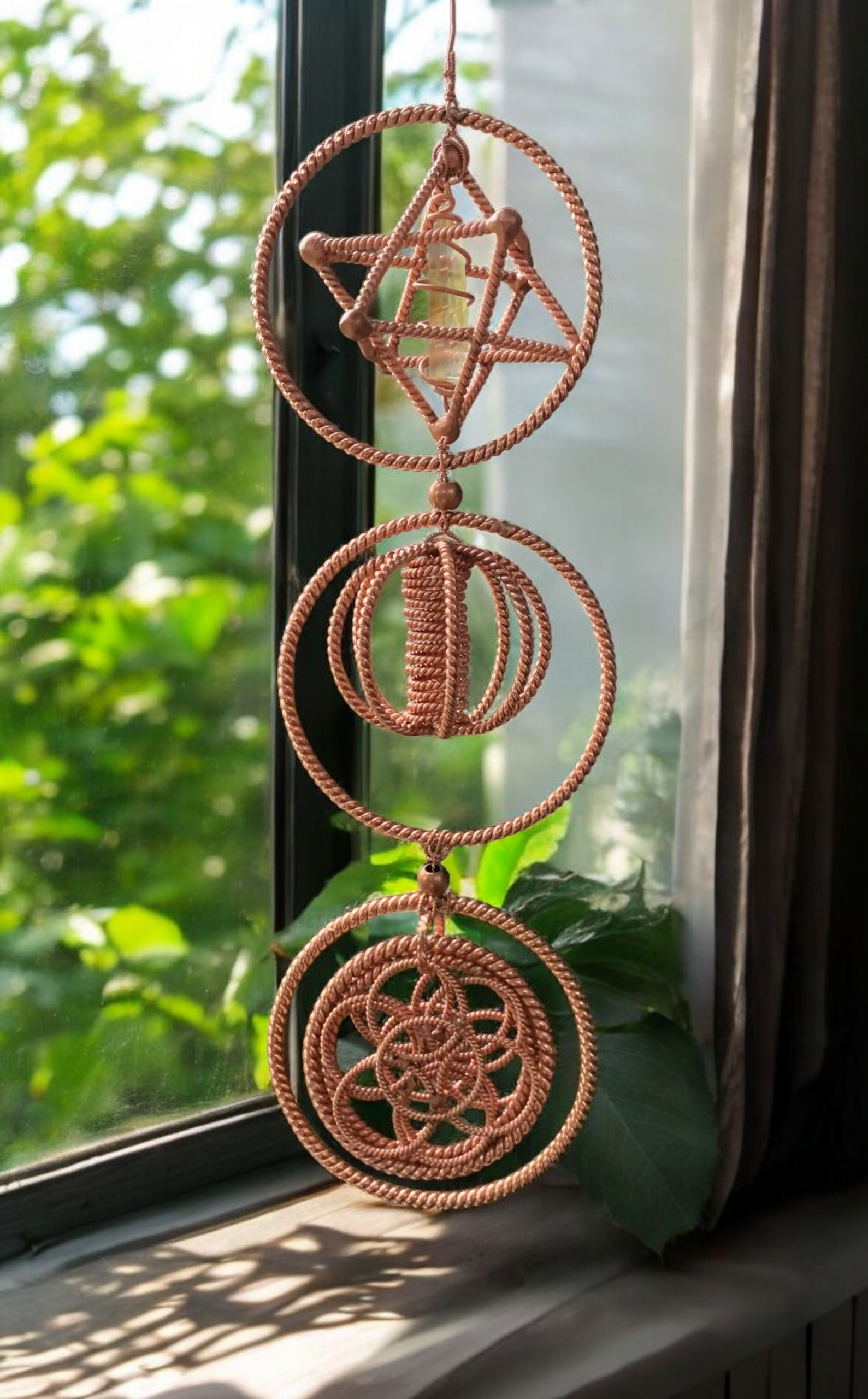 Handmade Brass Tensor Energy Bell with 4 Frequency Combination