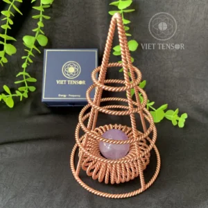 Copper Tensor Cone Pyramid – 144Hz, 177Hz, 188Hz Energy Vortex Tool