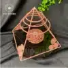Handcrafted Copper Energy Pyramid – Triskelion Coil Harmonizer