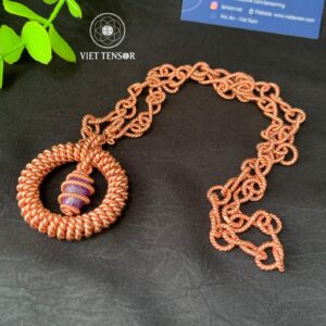 Tensor Torus Pendant 432Hz - 528Hz with Natural Amethyst
