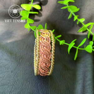 Handwoven Copper Tensor Ring Bracelet – Energy Healing Jewelry