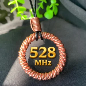 Copper Tensor Ring Pendant – 528Hz Frequency Necklace