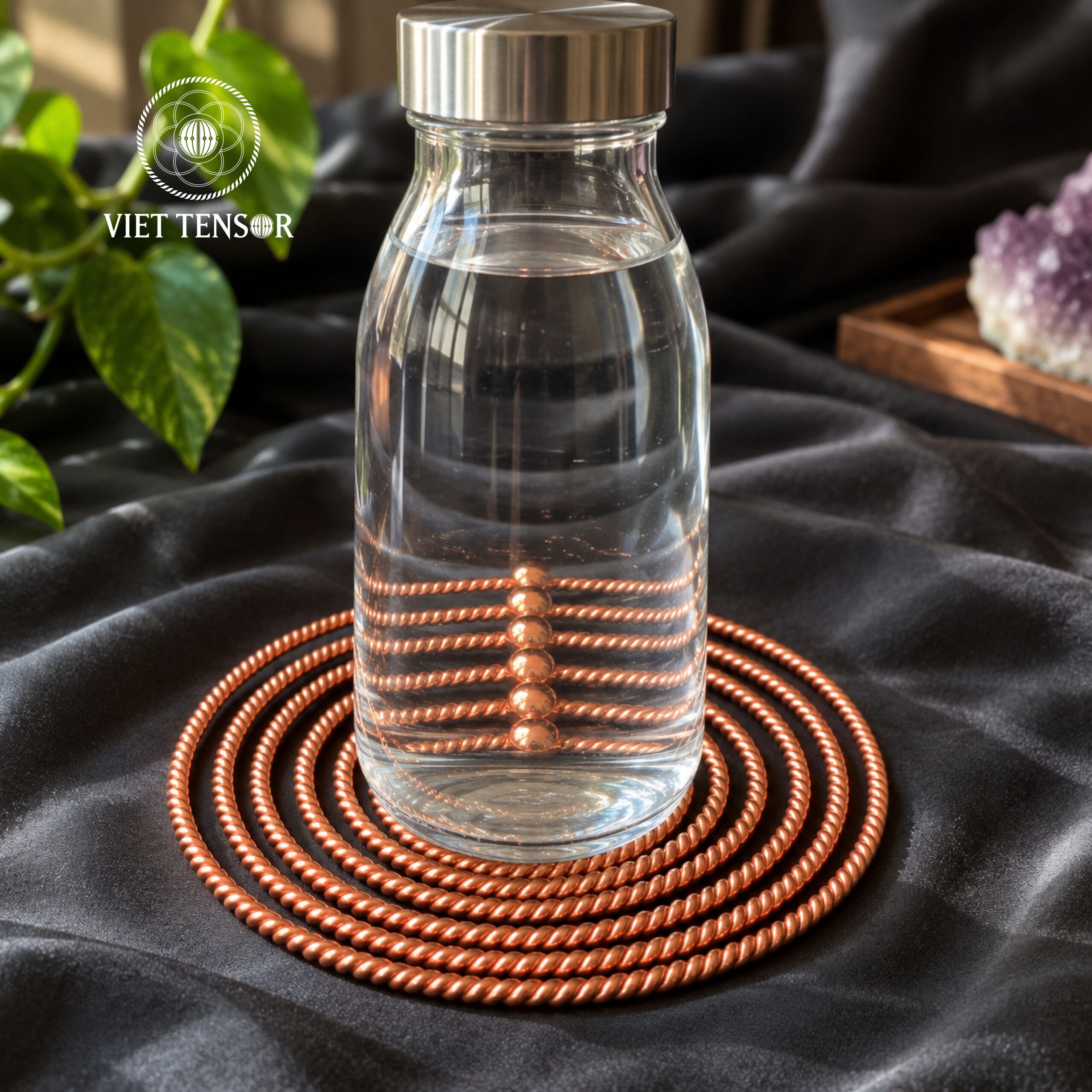 6-Frequency Tensor Ring Set | 6 Copper Rings with 144, 177, 188, 333, 432 & 528 MHz